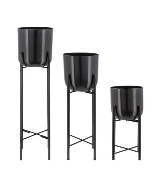 Metal Planters On Stand