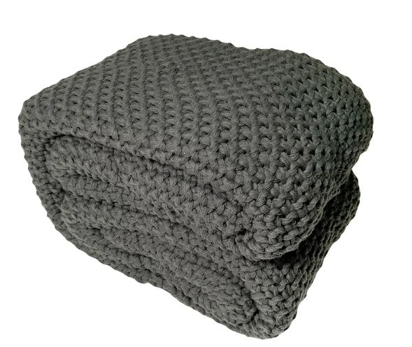 Sweater Knit Bed Blanket, King