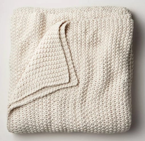 Sweater Knit Bed Blanket, King