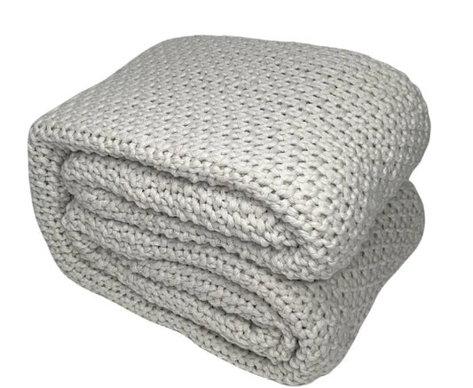 Sweater Knit Bed Blanket, Full/Queen