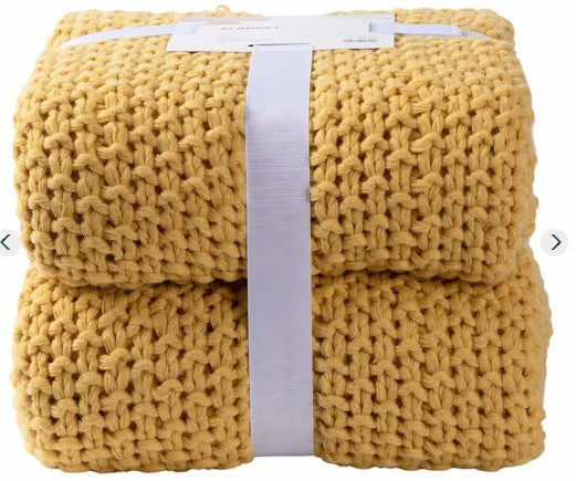 Sweater Knit Bed Blanket, Full/Queen