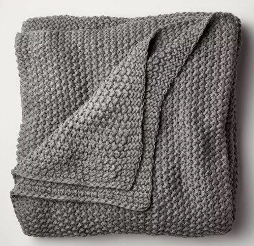 Sweater Knit Bed Blanket, Full/Queen