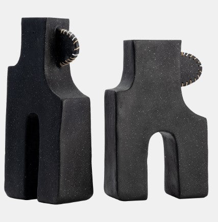 Ecomix Abstract Vase, Black