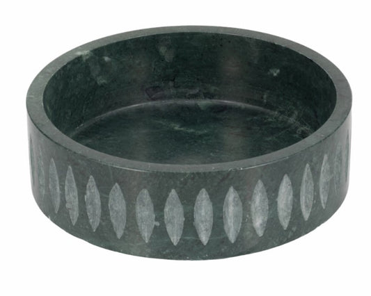 Rosalie Green Marble Bowl 12''