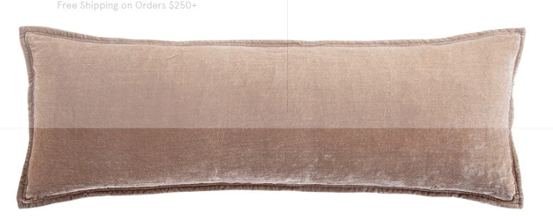Silk Velvet Long Lumbar Pillow