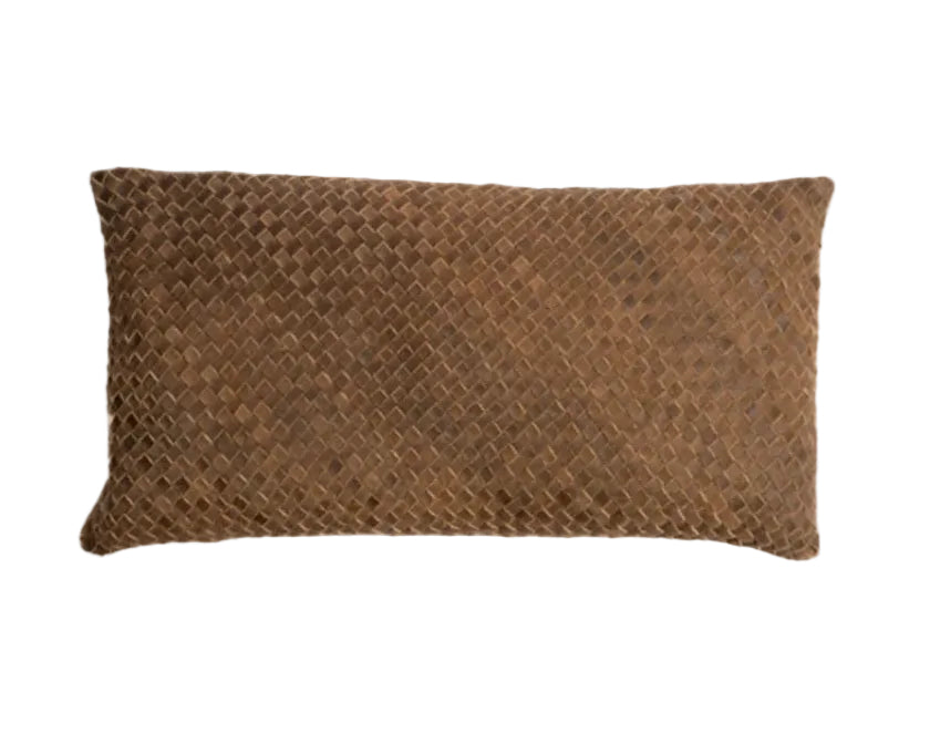 Waffle Lumbar Vintage Leather