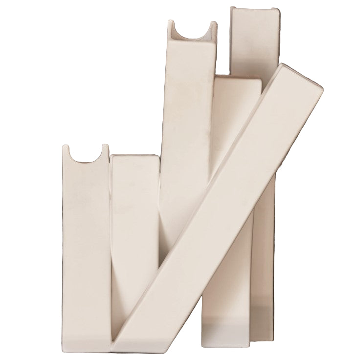 Collage Vase, Matte White