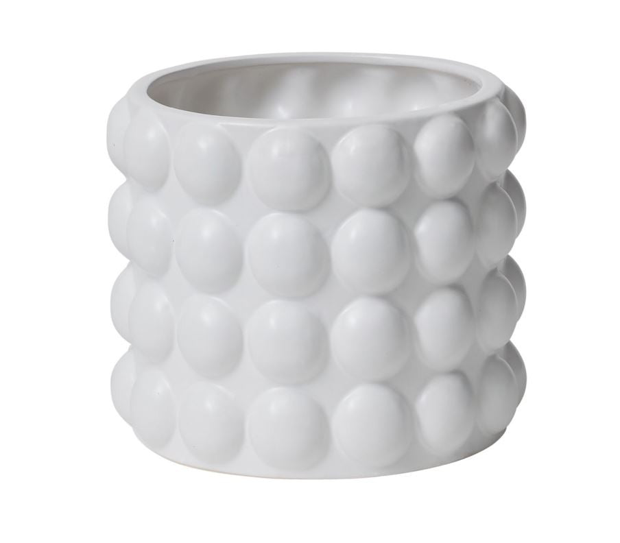 White Ceramic Bubble Vase