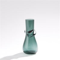 Knot Vase Smoke Green Sm