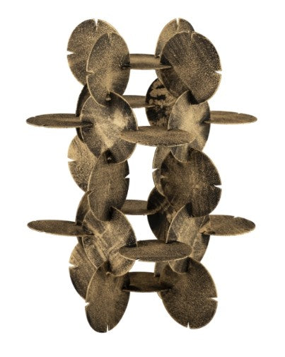 Flint Sculpture, Antique Brass, Metal