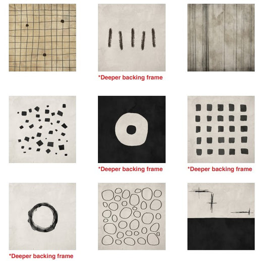 Rustic Artwork 16''x16'' - Each