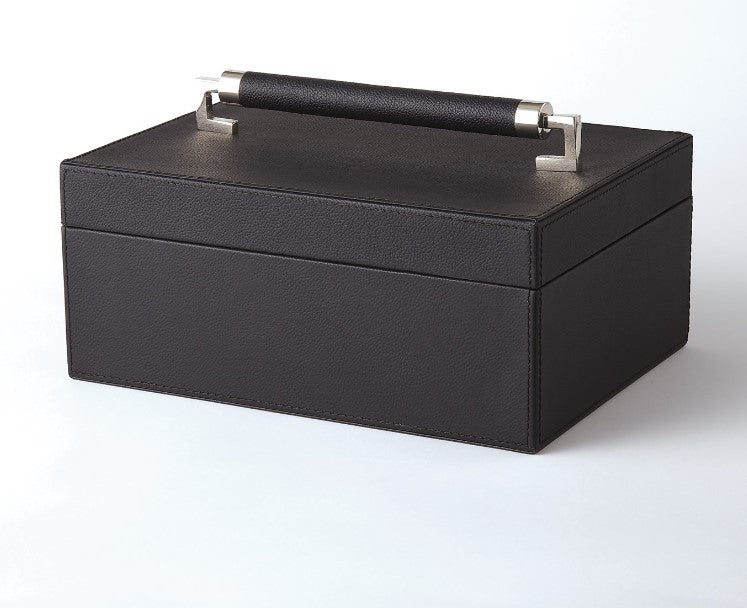 Wrapped Leather Handle Box