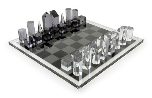 Acrylic Chess Set, 17'' x 17''