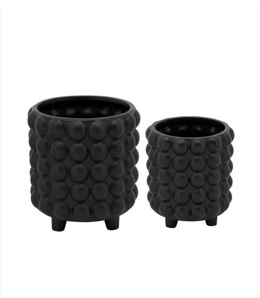 Bubble Planters, Matte Black