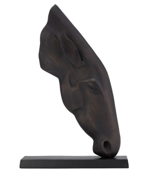 Horse Head Metal,24" Black