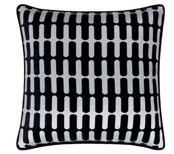Connecticut Black 18x18 Decorative Pillow