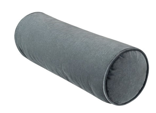 Cotton Velvet Dark Gray 7x21 Decorative Pillow