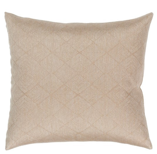 Messina Tan, Metallic Gold, Decorative Pillow