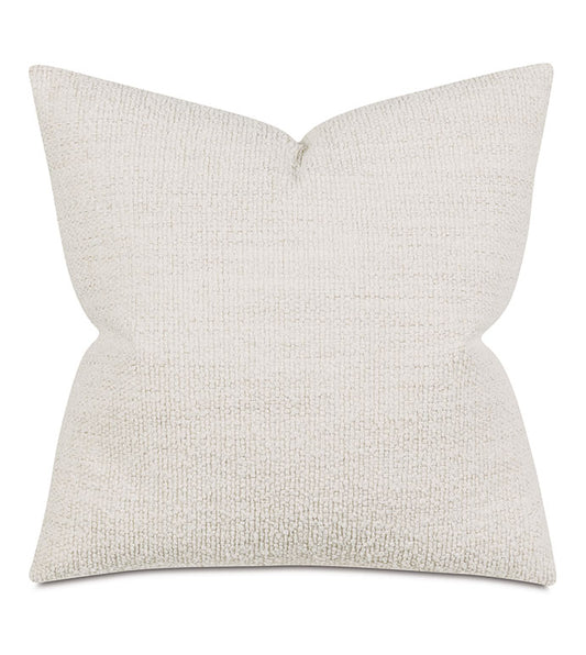 Cream Colored Nubby Textured 20X20 Decorative Pillow