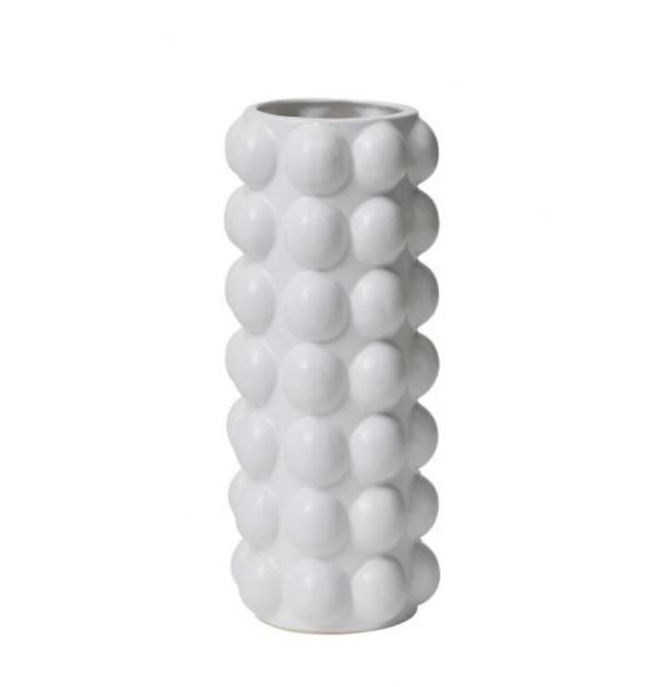 White Ceramic Bubble Vase