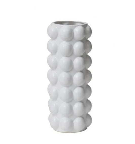White Ceramic Bubble Vase