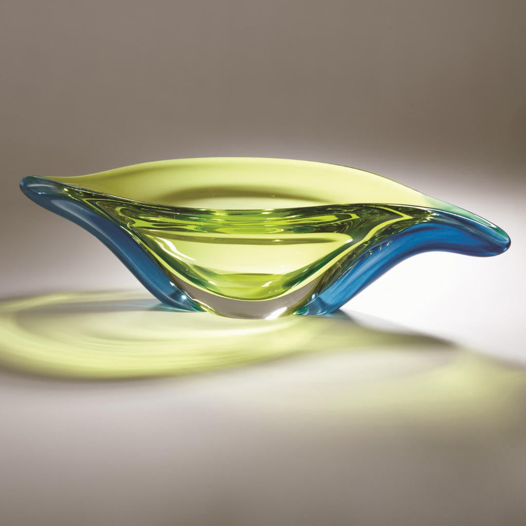 Swish Bowl, Aqua/Lime