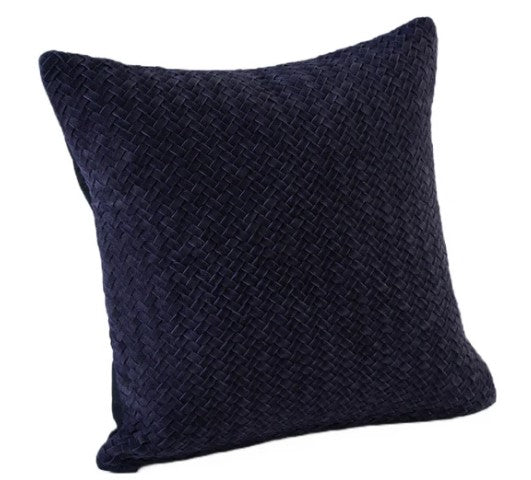 Chevron Weave Suede Pillow