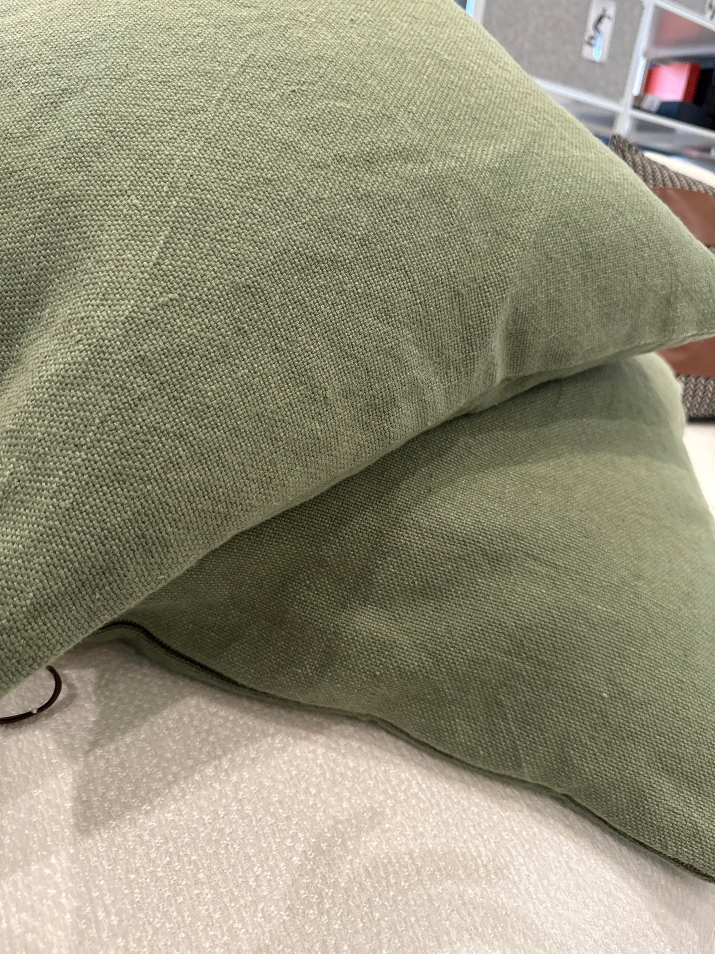 Green pillow cover 20x20