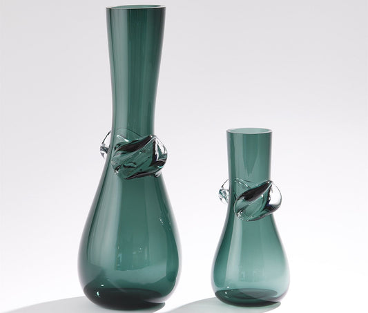 Knot Vase Smoke Green Sm