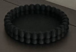 Textured Round Decorative Tray