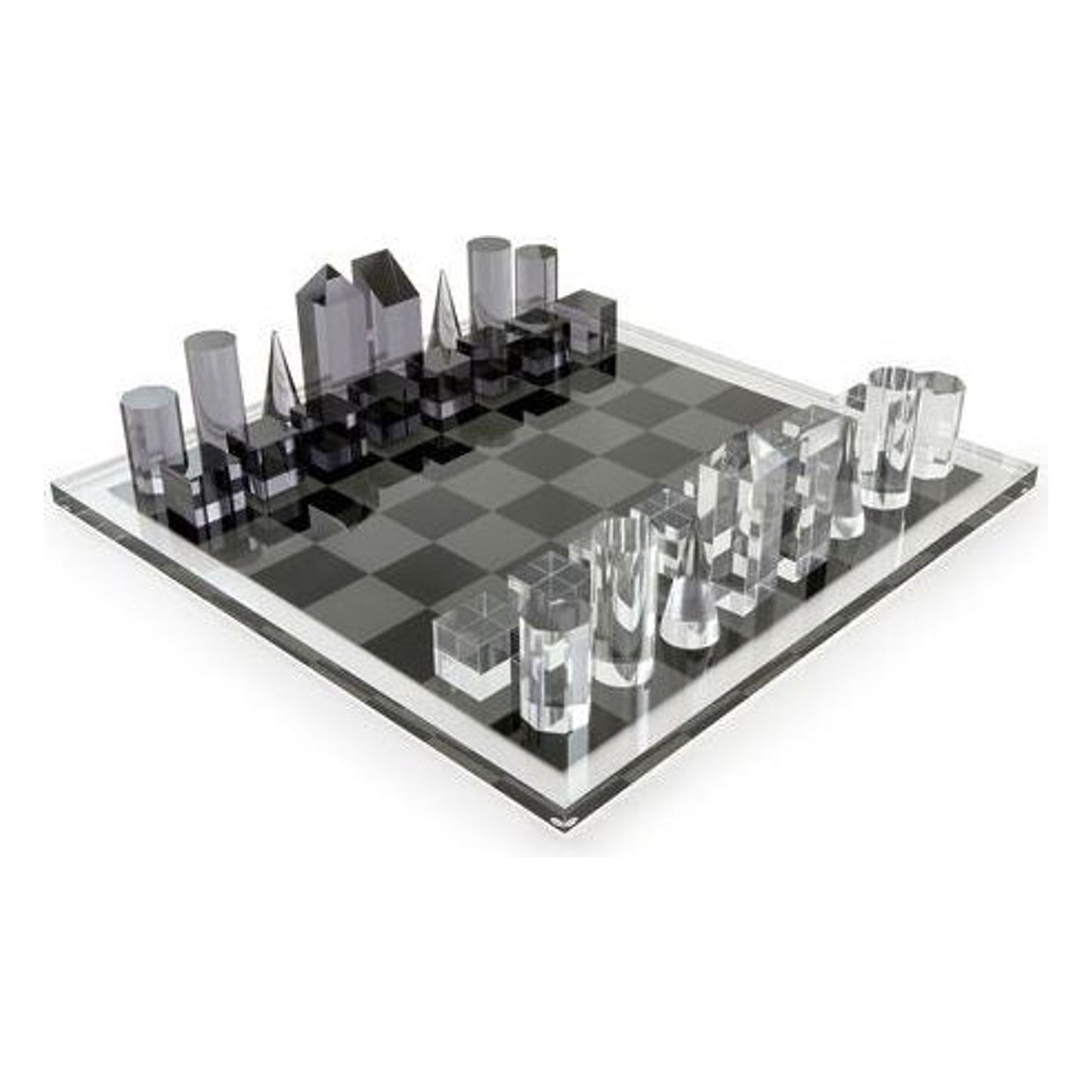 Acrylic Chess Set, 17'' x 17''