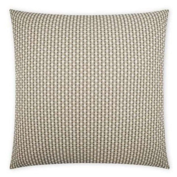 Dot Dash Taupe- Outdoor Pillow