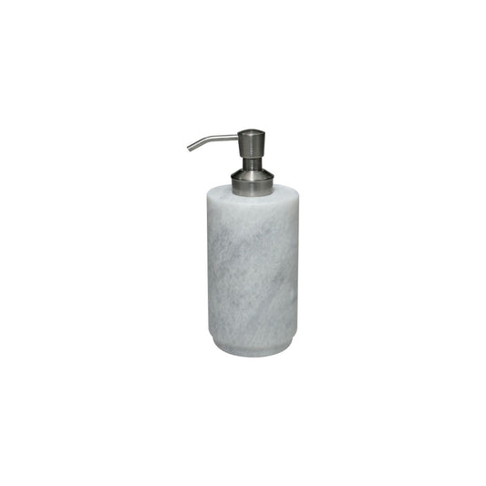 Eris Collection Pearl White Marble Honed Finish Soap Dispense