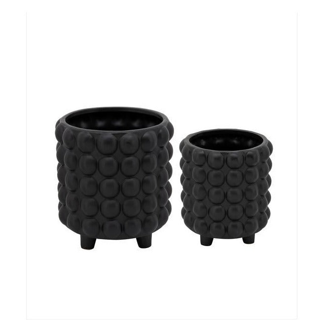 Bubble Planters, Matte Black