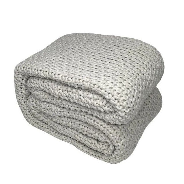 Sweater Knit Bed Blanket, Full/Queen
