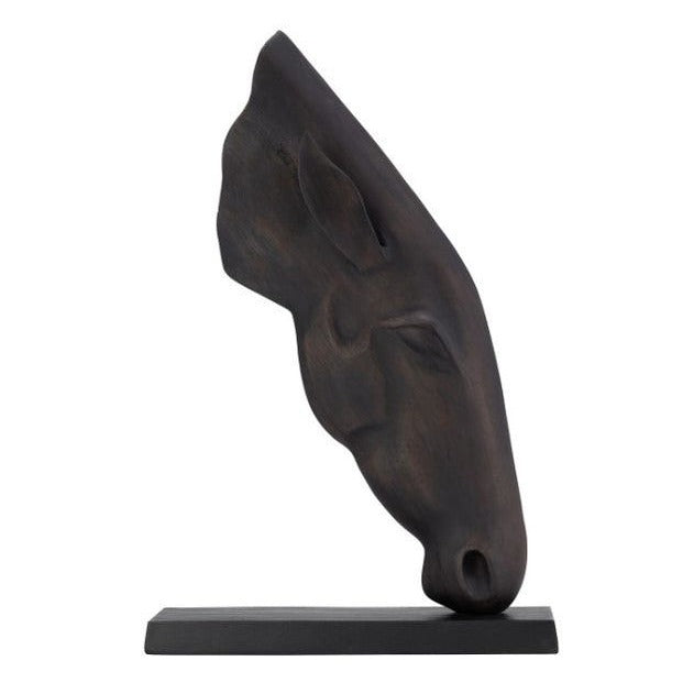 Horse Head Metal,24" Black