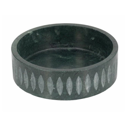 Rosalie Green Marble Bowl 12''