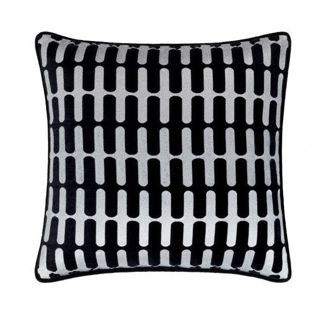Connecticut Black 18x18 Decorative Pillow