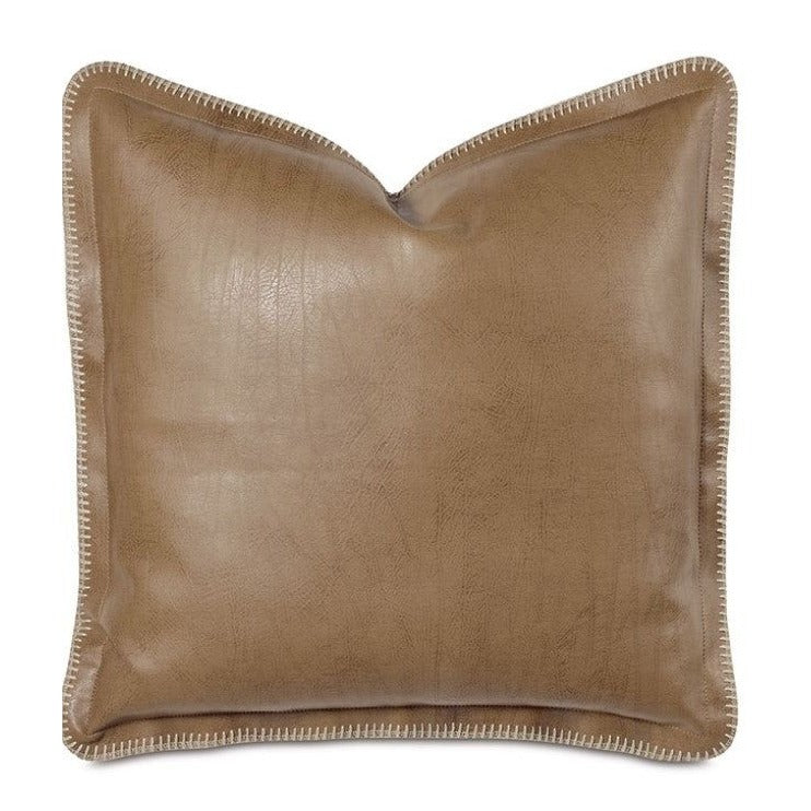 Faux Leather 20x20 Decorative Pillow