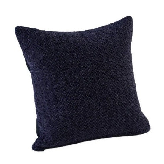 Chevron Weave Suede Pillow