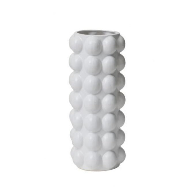 White Ceramic Bubble Vase