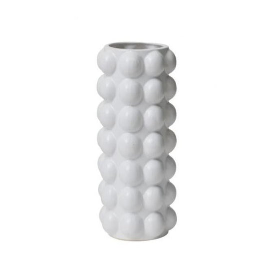 White Ceramic Bubble Vase