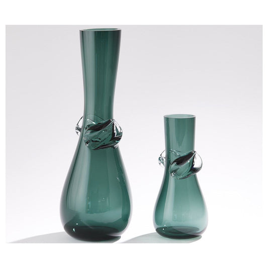 Knot Vase Smoke Green Sm