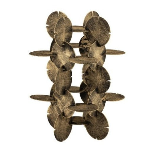 Flint Sculpture, Antique Brass, Metal