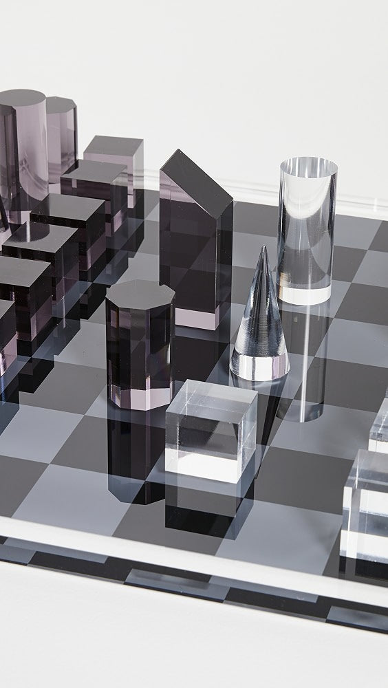 Acrylic Chess Set, 17'' x 17''