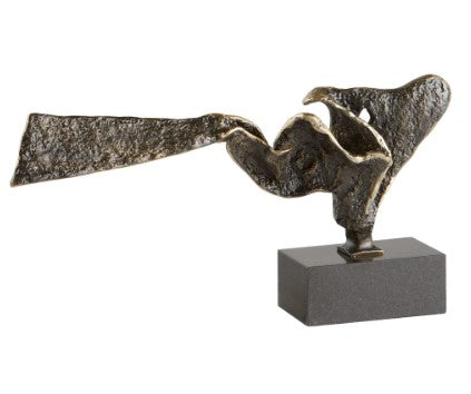 Squall Sculpture, Bronze & Black